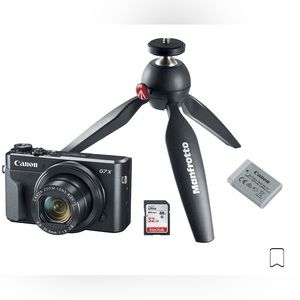 Canon - Powershot G7 X Mark II Digital Camera Video Creator Kit